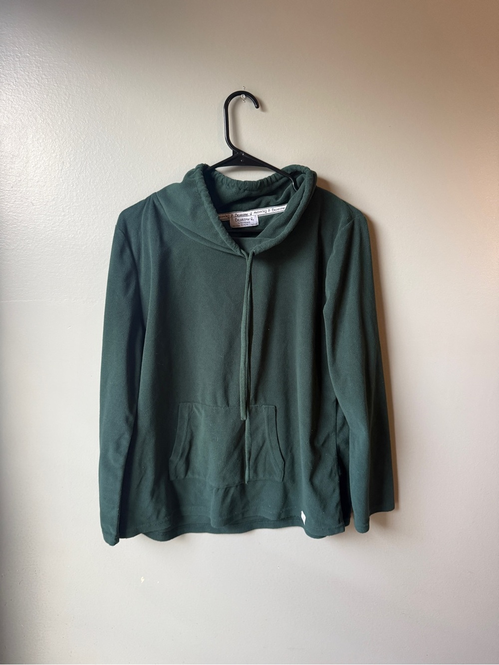 Bearpaw Women’s Green Cowl Neck Pullover Size Medium
